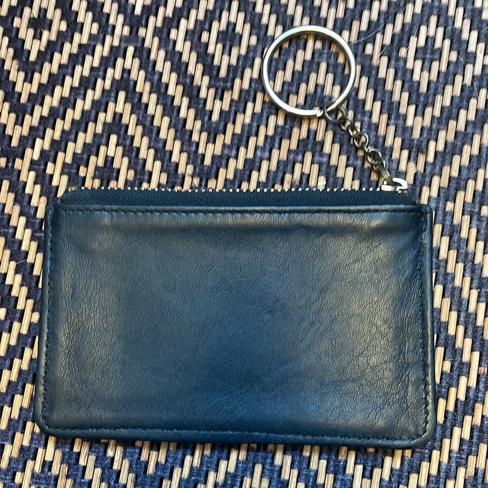 Vintage Coach Mini Skinny Case 6902 Black w/brass Keychain Wallet Card Case - Picture 2 of 10